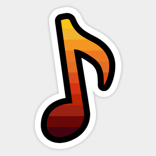 Utah Music Note Sticker